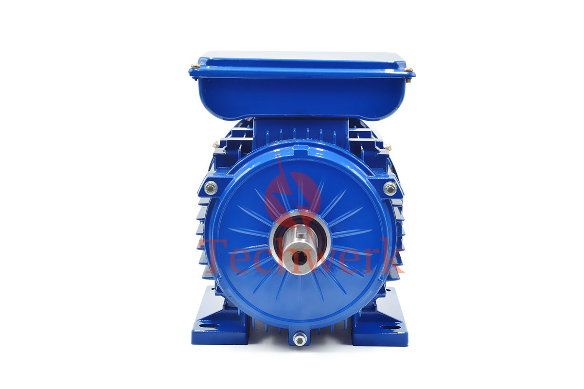 poza motor electric monofazat cu doua condensatoare talpa produs in germania